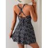imageB2prity Womens One Piece Swimdress Swimsuit Tummy Control Swim Dress Modest Full Coverage Bathing Suit with SkirtPolka Dots
