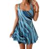Blue Irregular Stripes