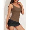 imageB2prity Tankini Swimsuit for Women Slimming Tummy Control Two Piece Bathing Suit Drawstring Swimwear Tank Top with SkirtBrown  Black