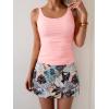 imageB2prity Tankini Swimsuit for Women Slimming Tummy Control Two Piece Bathing Suit Drawstring Swimwear Tank Top with SkirtLight Pink  Leaf