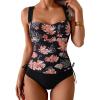 Light Pink Floral  Black