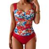 Red Floral Print  Red