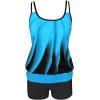 imageB2prity Tankini Bathing Suits for Women Tummy Control Two Piece Swimsuits Blouson Floral Print Swim Tank Top with Boy Shorts08