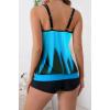 imageB2prity Tankini Bathing Suits for Women Tummy Control Two Piece Swimsuits Blouson Floral Print Swim Tank Top with Boy Shorts08