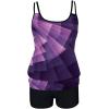 imageB2prity Tankini Bathing Suits for Women Tummy Control Two Piece Swimsuits Blouson Floral Print Swim Tank Top with Boy Shorts48