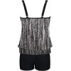imageB2prity Tankini Bathing Suits for Women Tummy Control Two Piece Swimsuits Blouson Floral Print Swim Tank Top with Boy Shorts66