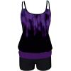 imageB2prity Tankini Bathing Suits for Women Tummy Control Two Piece Swimsuits Blouson Floral Print Swim Tank Top with Boy Shorts68