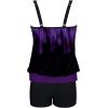 imageB2prity Tankini Bathing Suits for Women Tummy Control Two Piece Swimsuits Blouson Floral Print Swim Tank Top with Boy Shorts68