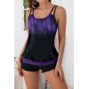 imageB2prity Tankini Bathing Suits for Women Tummy Control Two Piece Swimsuits Blouson Floral Print Swim Tank Top with Boy Shorts68