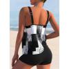 imageB2prity Tankini Swimsuits for Women Two Piece Bathing Suits Tummy Control Long Torso Tank Tops with Shorts08
