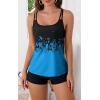 imageB2prity Tankini Swimsuits for Women Two Piece Bathing Suits Tummy Control Long Torso Tank Tops with ShortsBlue