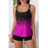 imageB2prity Tankini Swimsuits for Women Two Piece Bathing Suits Tummy Control Long Torso Tank Tops with ShortsHot Pink
