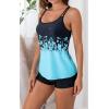 imageB2prity Tankini Swimsuits for Women Two Piece Bathing Suits Tummy Control Long Torso Tank Tops with ShortsSky Blue
