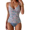 Orange Floral light Blue