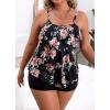 imageB2prity Women Plus Size Tankini Swimsuits Tummy Control Two Piece Bathing Suit Ruffled Flounce Swimwear with Shorts01