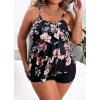 imageB2prity Women Plus Size Tankini Swimsuits Tummy Control Two Piece Bathing Suit Ruffled Flounce Swimwear with Shorts01