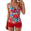 Red Blue Floral