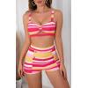 imageB2prity Womens Two Piece Swimsuit Ladies Bathing Suit Vintage Swimwear Bikini Set with Bottom Brazilian01