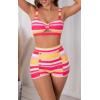 imageB2prity Womens Two Piece Swimsuit Ladies Bathing Suit Vintage Swimwear Bikini Set with Bottom Brazilian01
