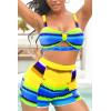 imageB2prity Womens Two Piece Swimsuit Ladies Bathing Suit Vintage Swimwear Bikini Set with Bottom BrazilianYellow