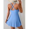 imageB2prity One Piece Swimdress Swimsuits for Women Tummy Control Swim Dress Cute Modest Skirt Bathing SuitBaby Blue