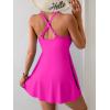 imageB2prity One Piece Swimdress Swimsuits for Women Tummy Control Swim Dress Cute Modest Skirt Bathing SuitHot Pink