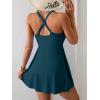 imageB2prity One Piece Swimdress Swimsuits for Women Tummy Control Swim Dress Cute Modest Skirt Bathing SuitPeacock Green