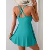 imageB2prity One Piece Swimdress Swimsuits for Women Tummy Control Swim Dress Cute Modest Skirt Bathing SuitTeal