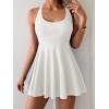 imageB2prity One Piece Swimdress Swimsuits for Women Tummy Control Swim Dress Cute Modest Skirt Bathing SuitWhite