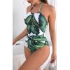 imageB2prity Womens Slimming One Piece Swimsuits Tummy Control Bathing Suit Halter Swimwear for Big Busted Curvy WomanA19