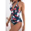 imageB2prity Womens Slimming One Piece Swimsuits Tummy Control Bathing Suit Halter Swimwear for Big Busted Curvy WomanMulticolor