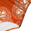 imageB2prity Womens Slimming One Piece Swimsuits Tummy Control Bathing Suit Halter Swimwear for Big Busted Curvy WomanOrange Printed