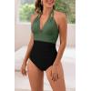 imageB2prity Womens Slimming One Piece Swimsuits Tummy Control Bathing Suit Halter Swimwear for Big Busted Curvy WomanZ93