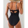 imageB2prity Womens Underwire One Piece Swimsuits Tummy Control Bathing Suits Push Up Swim Suit Color Block SwimwearBlack  Twisted Stripe