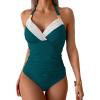 Peacock Green White