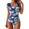 Blue White Print