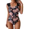 Pink Black Floral