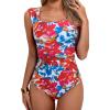 Red Blue Floral