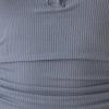 imageB2prity One Piece Swimsuit for Women Tummy Control Ruched Slimming Bathing Suit Button Full Coverage SwimwearGrey Blueribbed