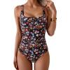 Black Flower Print