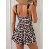 imageB2prity Womens One Piece Swimdress Swimsuit Tummy Control Swim Dress Slimming Modest Bathing Suit Color Block SwimwearLeopard Print  Black