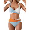 Ribbed  Blue White Orange