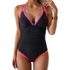 Black  Yellow Pink Aqua Seams