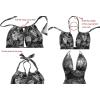 imageB2prity Womens Slimming One Piece Swimsuits Tummy Control Bathing Suit Halter Swimwear for Big Busted Curvy WomanA14