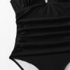imageB2prity Womens Slimming One Piece Swimsuits Tummy Control Bathing Suit Halter Swimwear for Big Busted Curvy WomanAblack