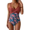 Dark Red  Red Floral